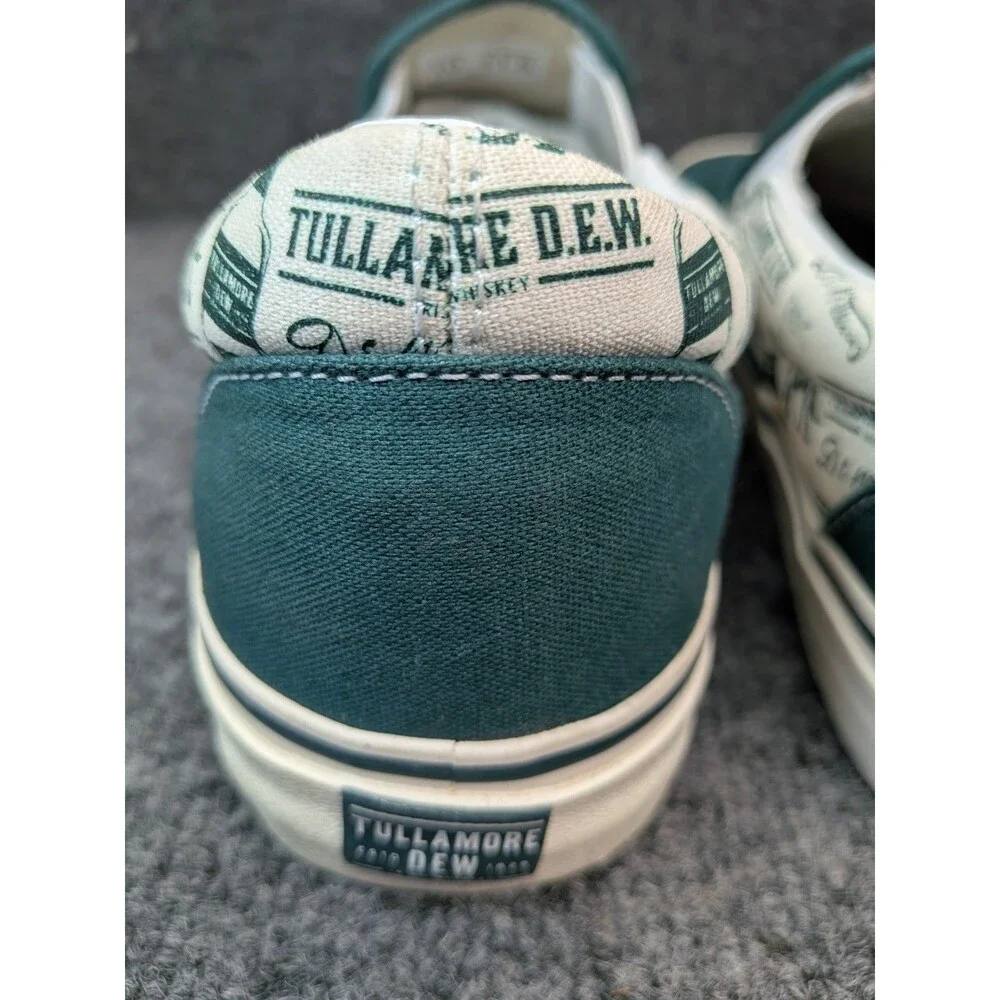 Tullamore Whiskey Slip On Skateboard Shoes Size 10 Green & White Excellent Cond. - Picture 7 of 16